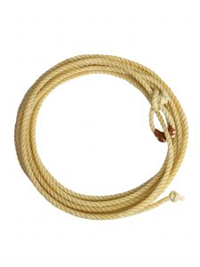 5/16" x 25' Waxed Synthetic Kid Rope with Hand Sewn Leather Burner
